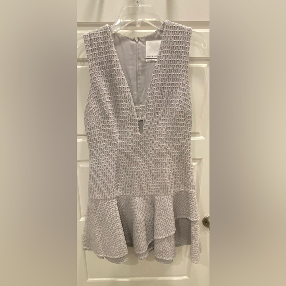 PROSE & POETRY cocktail dress. Gray. Size M.